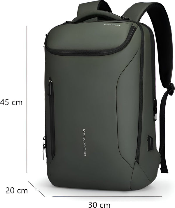 Laptoprugzak 17 inch ergonomisch ontwerp PU gecoat oxford - 2 Kleuren