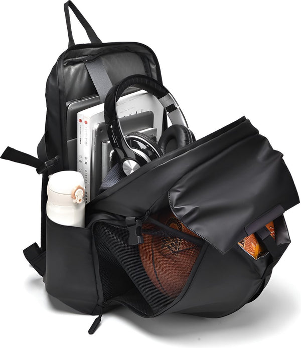 CarryQuest® - Multifunctionele Rugzak - Grote Capaciteit - Oxford - Waterbestendig - Uniseks - Zwart