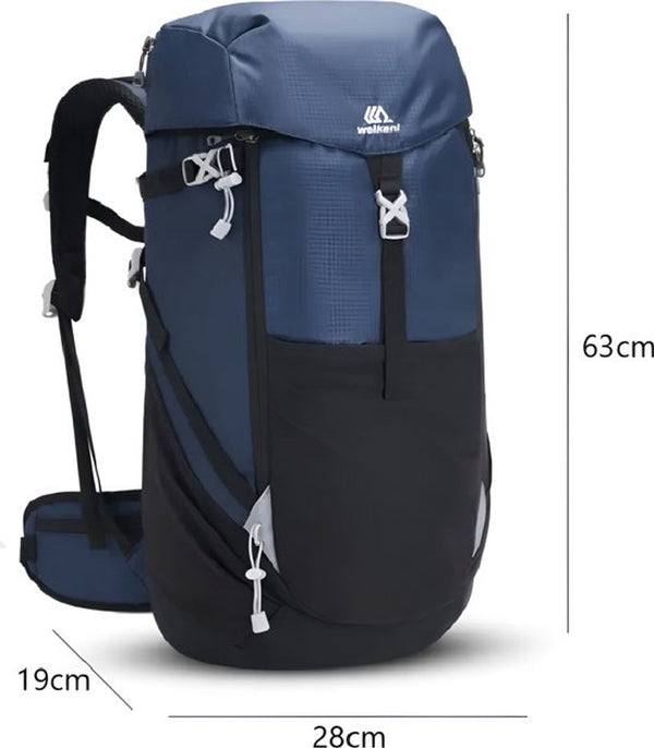Trekking rugzak 50 liter waterdicht nylon verstelbare banden - 3 Kleuren