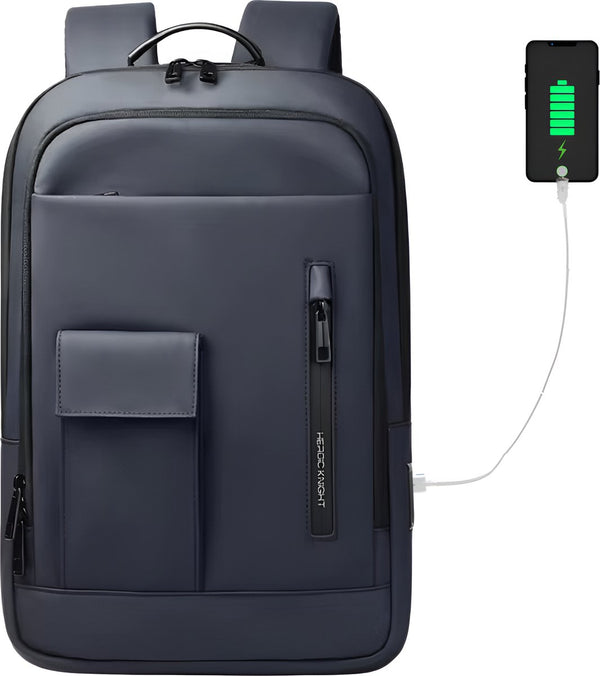 Laptop rugzak 15.6 inch waterdicht polyester USB-oplaadpoort - 4 Kleuren