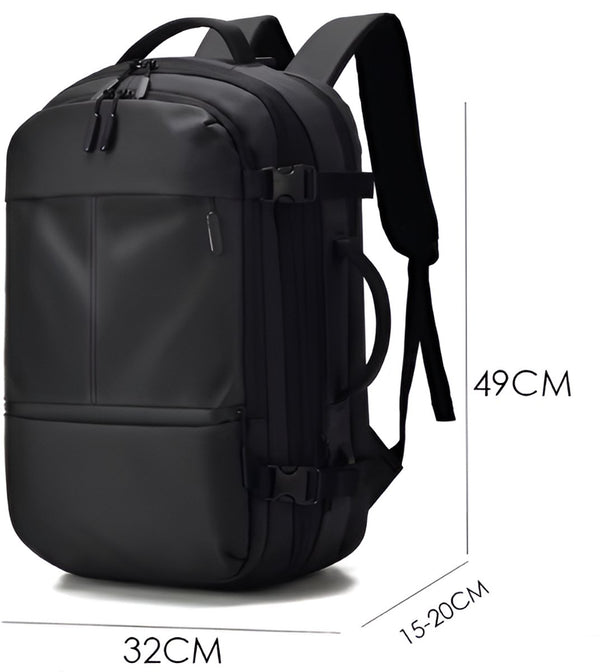 Laptoprugzak 17 inch USB oplaadpoort uitbreidbaar 30-42L waterafstotend - 2 Kleuren
