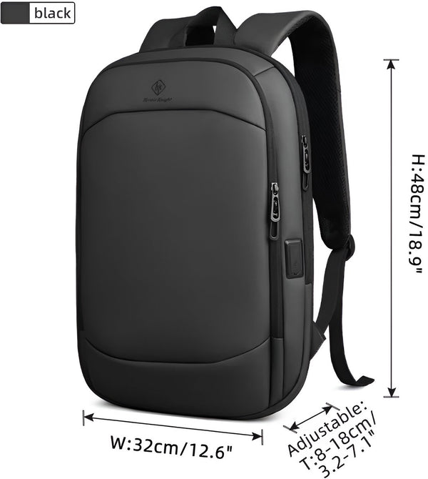 Laptoprugzak 17 inch met USB-poort en waterdicht polyester - 4 Kleuren
