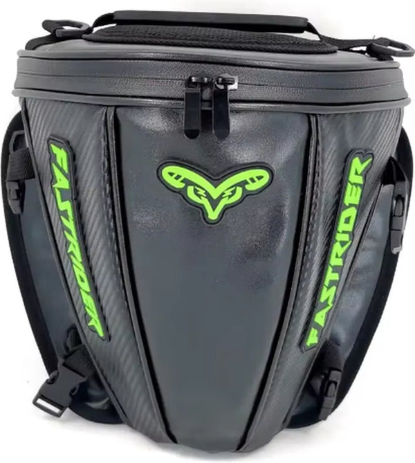 CarryQuest® - Motor Rugzak - Zadeltas Motor - Waterdichte Motorfiets Tanktas - Motorrugzak - Lichtgewicht TPU - 28x33,9 cm - Stijlvol Zwart - Diverse Compartimenten - Zwart