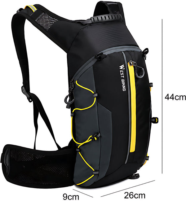 Fietsrugzak 16L met 2L waterzak waterafstotend nylon ademend rugpaneel - 4 Kleuren