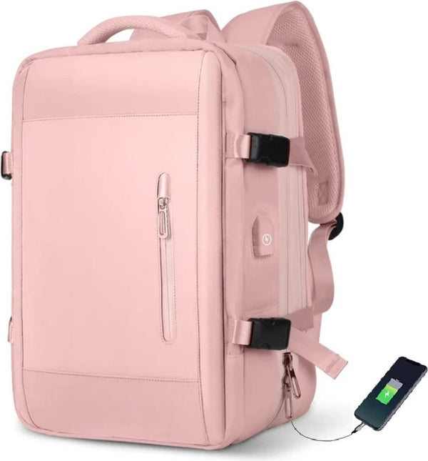 Weekendtas Rugzak 36-55L Nylon Laptopvak 17 inch Reis Weekend Dames - 4 Kleuren