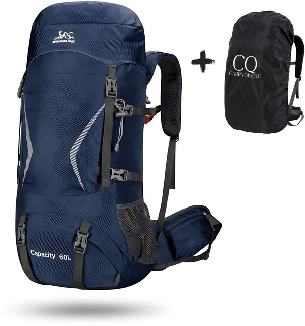 Wandelrugzak 60L met MOLLE-systeem en ingebouwd drinksysteem - 6 Kleuren
