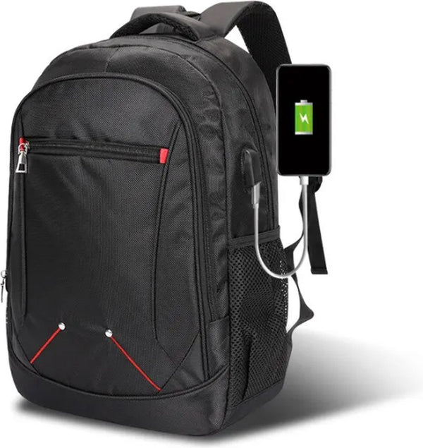 CarryQuest® - grote capaciteit - schoolrugzak - outdoor reizen - duurzaam - 48x33x15cm - zwart