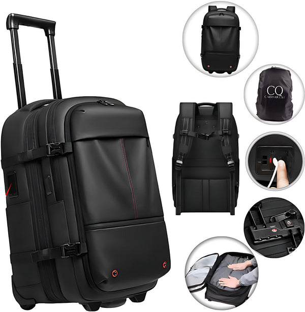 Vacuüm Trolley Rugzak 54-65L met compressiesysteem en TSA-slot - 2 Uitvoeringen