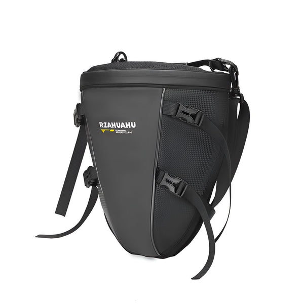 CarryQuest® - Motor Rugzak - Zadeltas Motor - Waterdichte Motorfiets Rugzak - Lichtgewicht & Uitbreidbaar van 7 tot 13 Liter - Comfortabel Draaggemak - Zwart