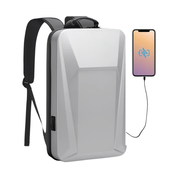 CarryQuest® - Shell Ontwerp Anti-dief TSA Lock Rugzak - Reistas Met USB Opladen - Waterdicht, Ergonomisch, Slimme Opbergruimte - 15.6 inch - 3 Kleuren