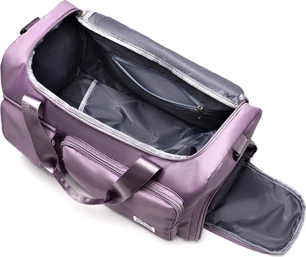 CarryQuest® - Grote reistas -Dames-Heren-Spat Waterdicht-Handbagage-Sporttas-Weekendtas-Nylon-Lichtgewicht-28x28x48cm - Zwart