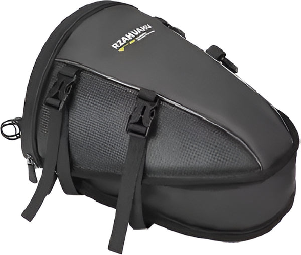 CarryQuest® - Motor Rugzak - Zadeltas Motor - Waterdichte Motorfiets Rugzak - Lichtgewicht & Uitbreidbaar van 7 tot 13 Liter - Comfortabel Draaggemak - Zwart