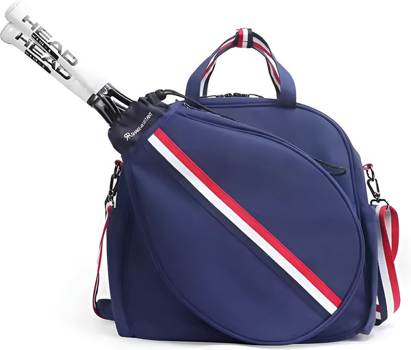 Tennistas dames met trekkoord en schoenentas voor 2 rackets - Polyester - 40x13x38 cm - 3 Kleuren