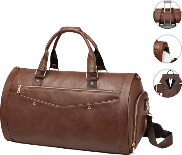 CarryQuest® - Weekendtas Handbagage Opvouwbaar - Duffel Bag - Bruin