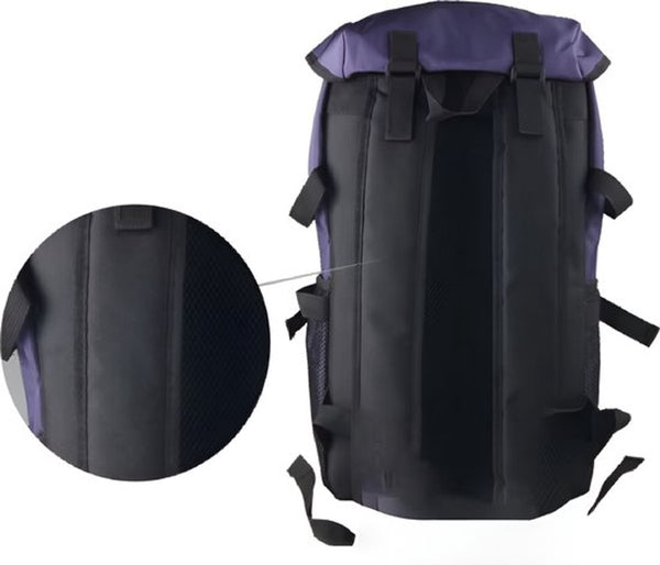 Reisrugzak 50L waterdicht nylon met laptopvak 15,6 inch en regenhoes - 3 Kleuren