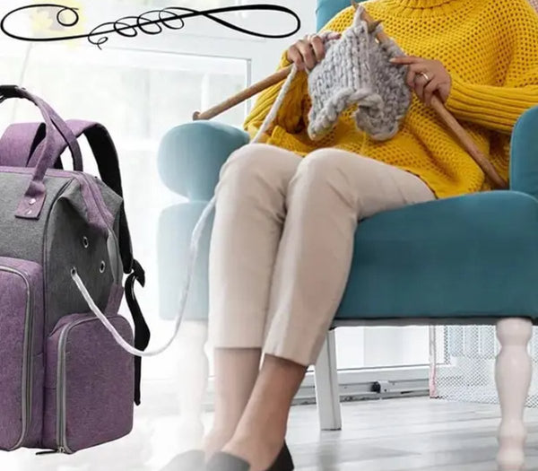 CarryQuest® - Breitas - Opbergtas voor brei- en haakbenodigdheden - Paars