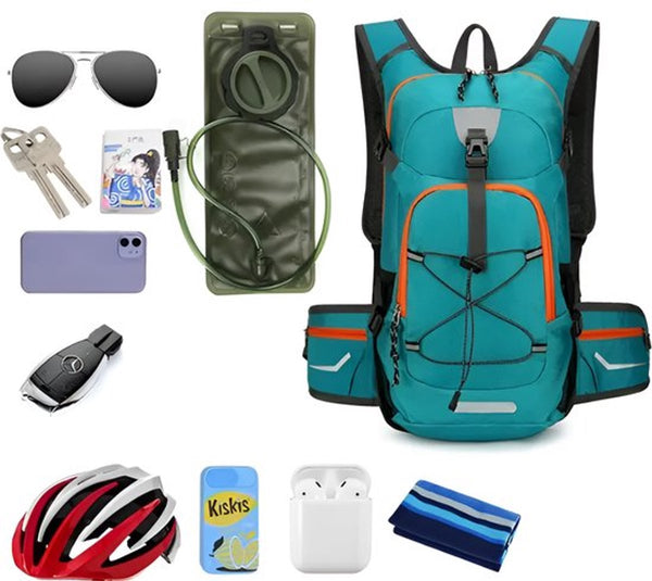 Fietsrugzak 25L Lichtgewicht Hydratatie Waterdicht Nylon Rugventilatie Front- & Toploader - 3 Kleuren