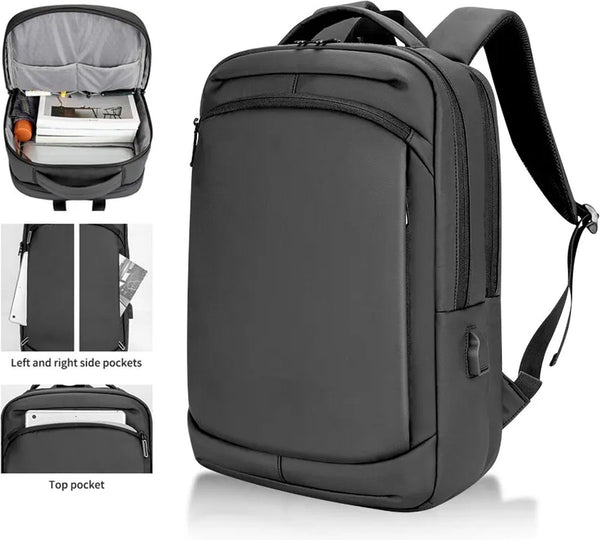 CarryQuest® - Grote Capaciteit - Schoolrugzak - Duurzaam Nylon - Comfortabel Draagsysteem - Zwart