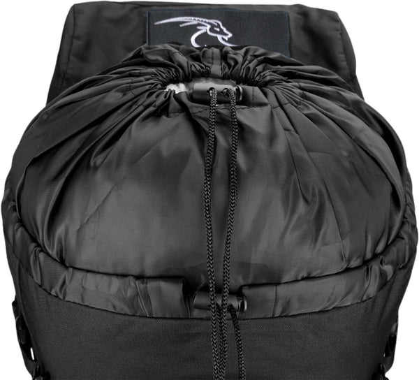 Mauritania® - Trekkingrugzak 70L-100L uitbreidbaar met aluminium frame en afneembare dagrugzak Zwart