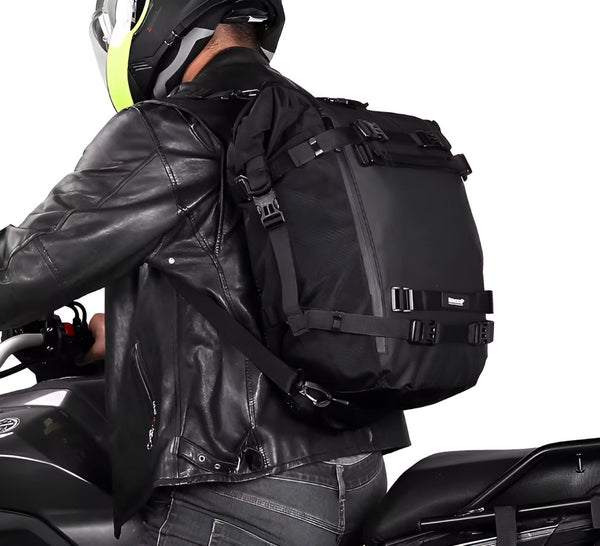 CarryQuest® - Motor Achter Tas 30L Waterdicht Multifunctioneel Zadel Zijbagage Tas rugzak Universeel 30L - Zwart