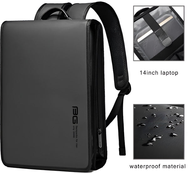 Laptoprugzak waterdicht met laptopvak 14.1 inch lichtgewicht compact zakelijk - 2 Kleuren