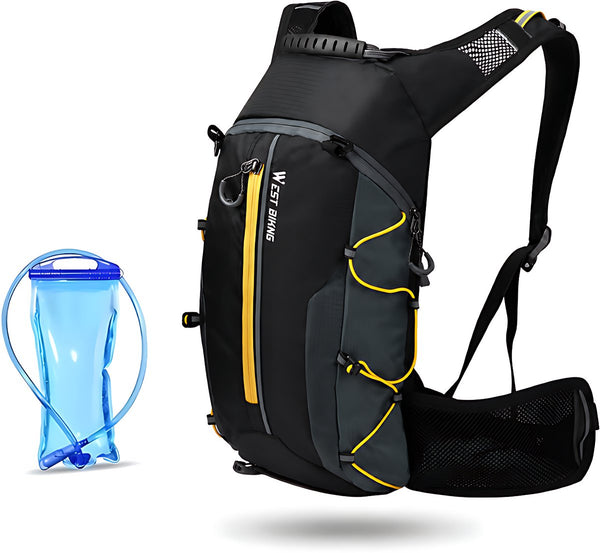 Fietsrugzak 16L met 2L waterzak waterafstotend nylon ademend rugpaneel - 4 Kleuren