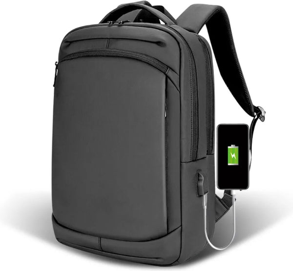 CarryQuest® - Grote Capaciteit - Schoolrugzak - Duurzaam Nylon - Comfortabel Draagsysteem - Zwart