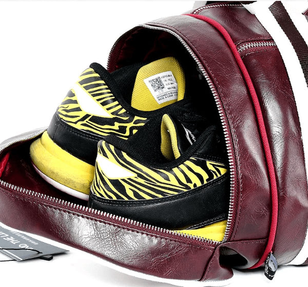 Sporttas waterdicht PU-materiaal met schoenencompartiment en schouderband - 4 Kleuren