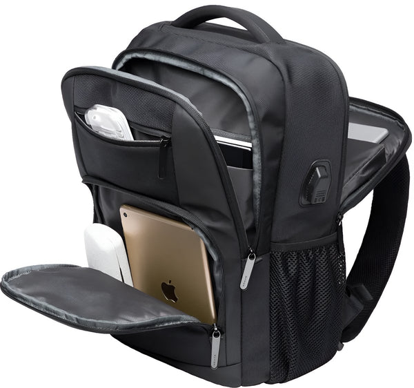 Laptoprugzak waterdicht 20-35L met laptopvak 15.6 inch en luchtkussenriem - 3 Kleuren