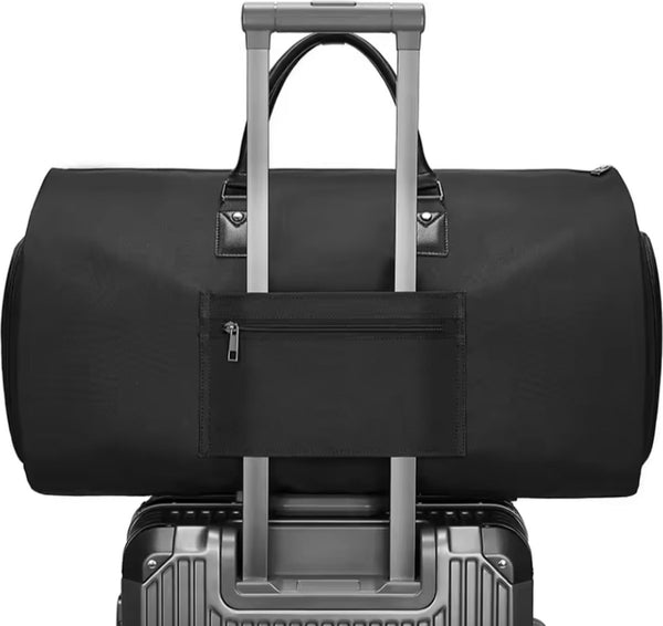 CarryQuest® - Opvouwbare - Weekendtas - Reistas - Zakelijke - Weekendtas - Reistassen - Zakelijke Reistas - Zakelijke Reistassen - Heren - Opvouwbaar - Polyester - 58x33x34cm - 1kg - Bol.com - Zwart