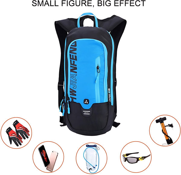 CarryQuest 6L Ultralight Sport Rugzak met ingebouwd drinksysteem, waterdicht polyester, rugventilatie (12)
