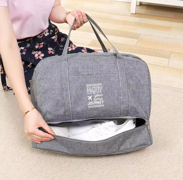 CarryQuest® - Opvouwbare Reistas - Reisweekendtassen - Bagage Tas - Oxford - Reistas - Reistassen - Weekendtas - Weekendtassen - Reis - Reizen - Weekend - Weekenden - Opvouwbaar - Opvouwbare - Duurzaam - Duurzame - - Zwart