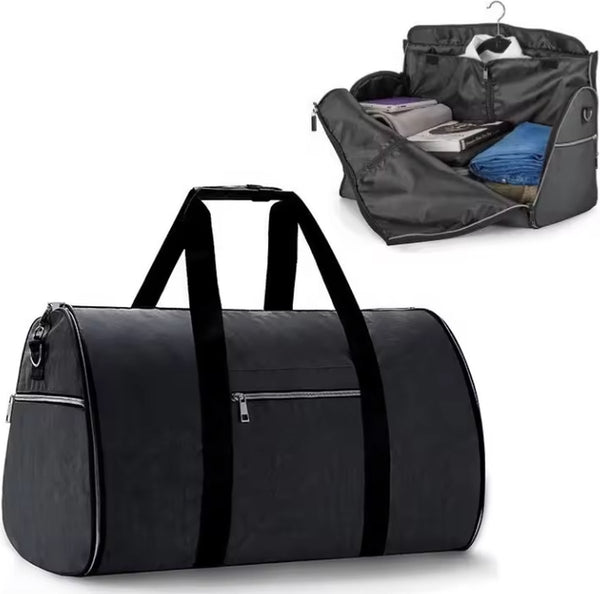 CarryQuest® - Reistas - Reistassen - 2-in-1 - Hangende Kofferpak - Waterdicht - Nylon - Zakelijk - Weekendtas - Reizen - Unisex - 54cmx33cmx29cm - 0.68kg - Gratis Verzending - Retourneren - 30 Dagen - Zwart