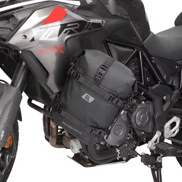 CarryQuest® - Motor Rugzak - Motorfietstas - Spatbordtas - Waterdicht 6L - Donkergroen - Eenvoudige Montage + Handvat + Interne Zak - Donkergroen