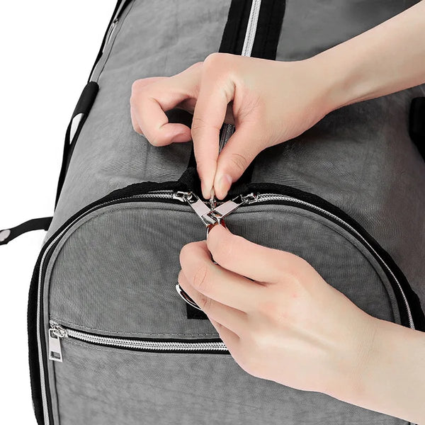 CarryQuest® - Reistas - Reistassen - 2-in-1 - Hangende Kofferpak - Waterdicht - Nylon - Zakelijk - Weekendtas - Reizen - Unisex - 54cmx33cmx29cm - 0.68kg - Gratis Verzending - Retourneren - 30 Dagen - Zwart