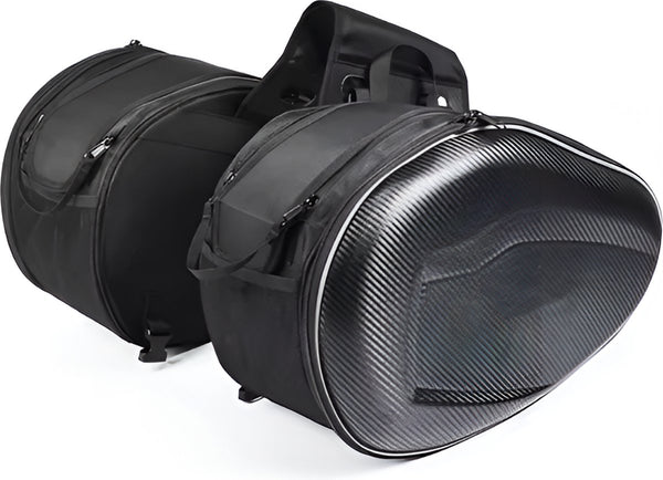 Motorrugzak waterdicht lichtgewicht 36-58L met regenhoes - 2 Kleuren