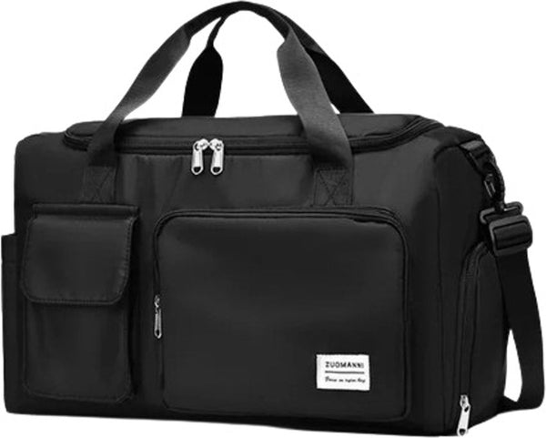 CarryQuest® - Grote reistas -Dames-Heren-Spat Waterdicht-Handbagage-Sporttas-Weekendtas-Nylon-Lichtgewicht-28x28x48cm - Zwart