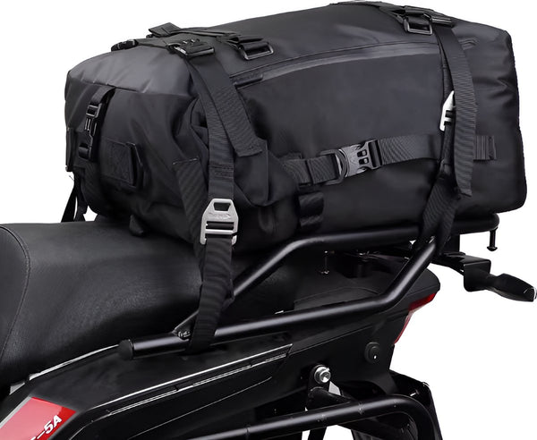 CarryQuest® - Motor Achter Tas 30L Waterdicht Multifunctioneel Zadel Zijbagage Tas rugzak Universeel 30L - Zwart