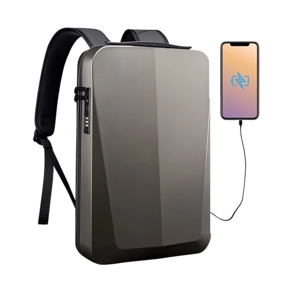 CarryQuest® - Shell Ontwerp Anti-dief TSA Lock Rugzak - Reistas Met USB Opladen - Waterdicht, Ergonomisch, Slimme Opbergruimte - 15.6 inch - 3 Kleuren