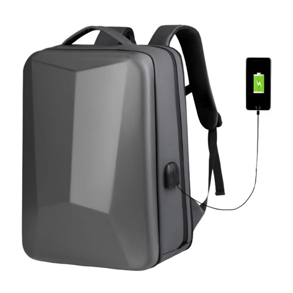CarryQuest® - Rugzak Uitbreidbare Computertas - Zakenreis Bagagetas - 20-35L Capaciteit - Shell-Rugzak - Comfortabel Draagcomfort - Y3 Grijs