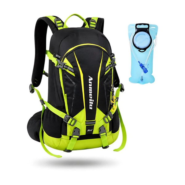 Fietsrugzak 20L nylon met 2L waterzak en rugventilatie - 47x28x16 cm - 3 Kleuren