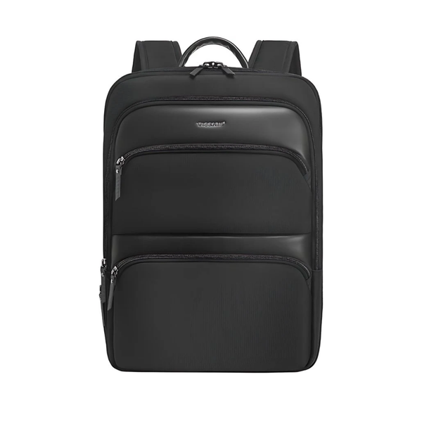 CarryQuest® - 15.6inch Laptop Rugzak - Uitbreidbare Rugzak voor Mannen - Waterdicht Nylon + Ergonomisch Ontwerp - Zwart
