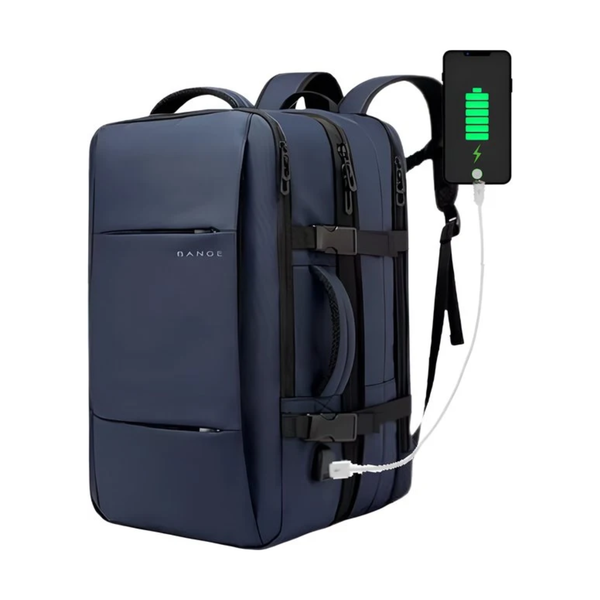 Reistrugzak heren 17.3 inch laptop uitbreidbaar waterdicht 45L - 4 Kleuren