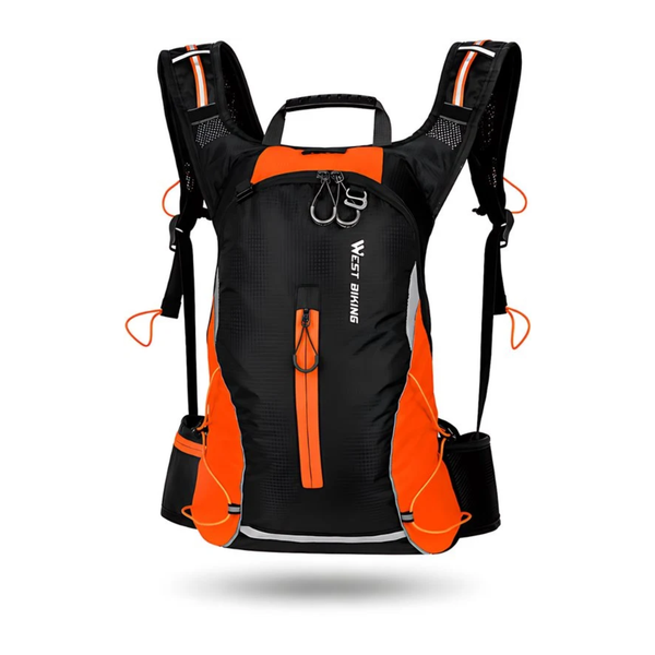 Fietsrugzak 16L lichtgewicht nylon met rugventilatie, reflecterend ontwerp, front-/toploader - 4 Kleuren
