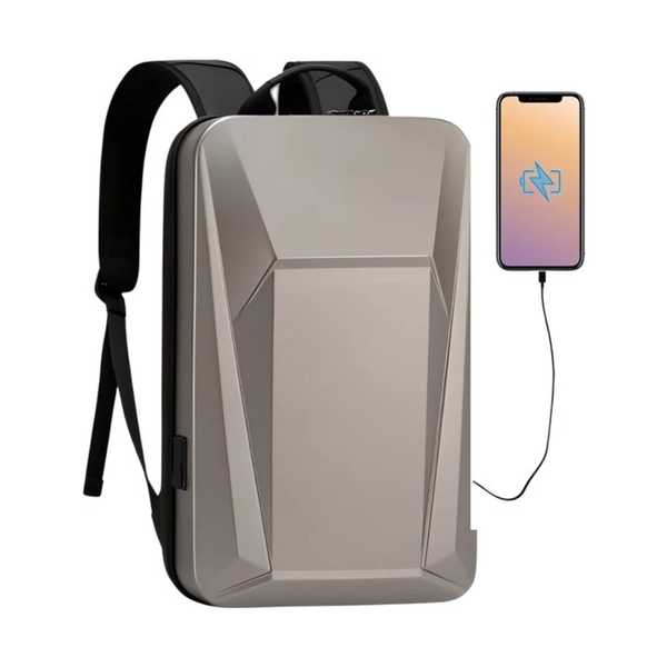 CarryQuest® - Shell Ontwerp Anti-dief TSA Lock Rugzak - Reistas Met USB Opladen - Waterdicht, Ergonomisch, Slimme Opbergruimte - 15.6 inch - 3 Kleuren