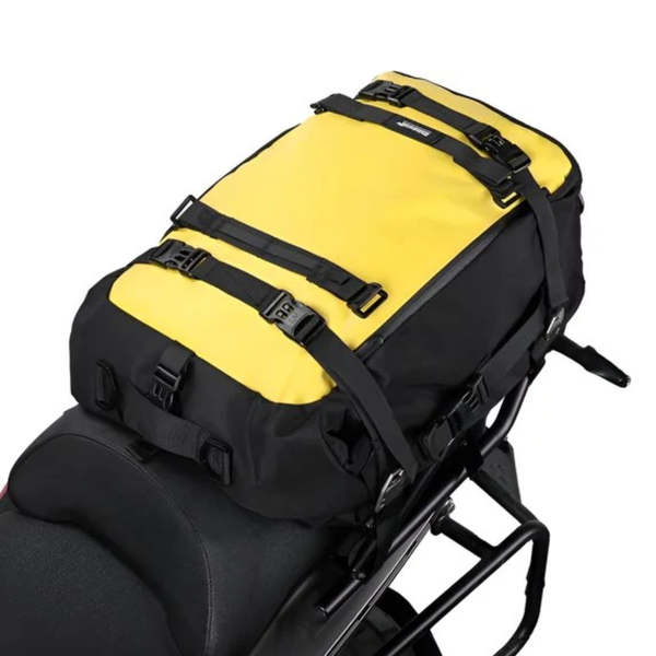 CarryQuest® - Motorfiets Achter Tas 30L Waterdicht Multifunctioneel Zadel Zijbagage Tas Fietsrugzak Universeel 30L - Geel