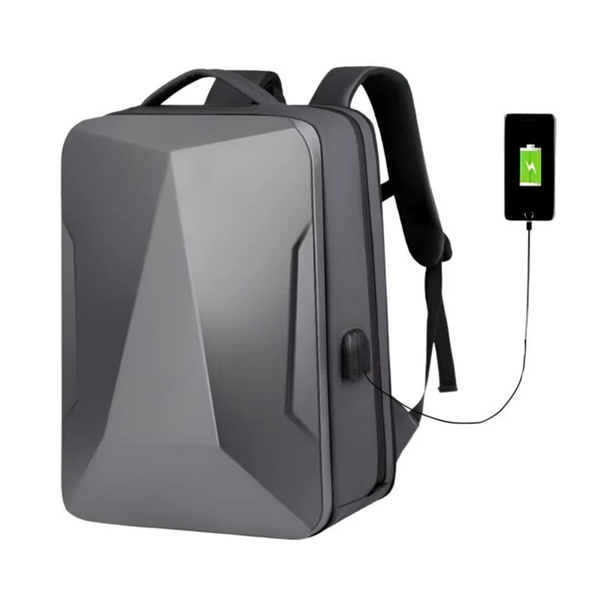 CarryQuest® - Rugzak Uitbreidbare Computertas - Zakenreis Bagagetas - 20-35L Capaciteit - Shell-Rugzak - Comfortabel Draagcomfort - Y2 Grijs