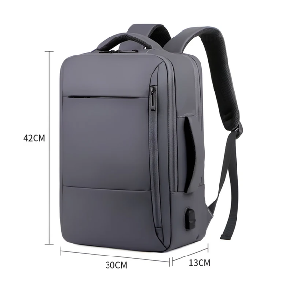 CarryQuest® - Grote Capaciteit Rugzak - USB Opladen + Waterdicht - Heren Laptop Rugzak - Lichtgewicht Nylon - 2 Kleuren