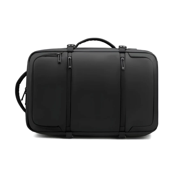CarryQuest® - Toposhine Zakelijke Designer Rugzak - Ruime Opbergruimte + Ingebouwde Datakabel - Casual - Herenlaptoprugzak - Voor studenten - Zwart
