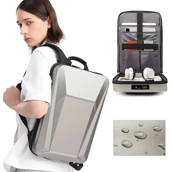 CarryQuest® - Shell Ontwerp Anti-dief TSA Lock Rugzak - Reistas Met USB Opladen - Waterdicht, Ergonomisch, Slimme Opbergruimte - 15.6 inch - 3 Kleuren